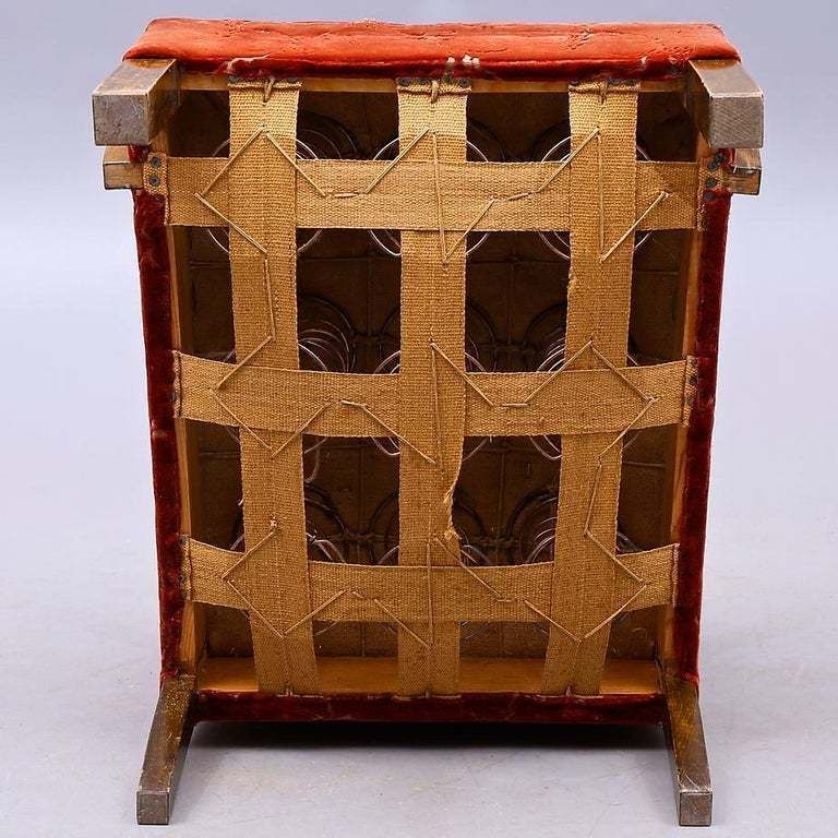 Art Deco Armchairs Open Arms Pair Of Early 20th Century Honey Color Red Swedish photo Furniture