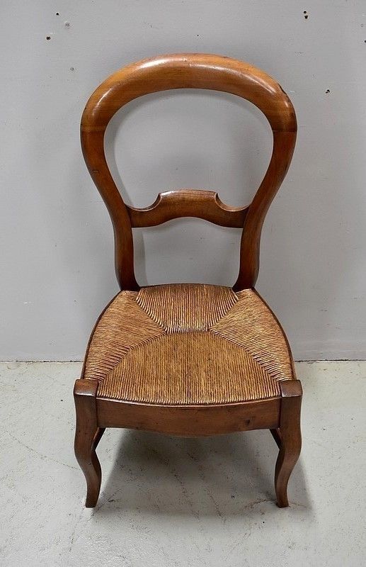 Chair Child Straw Cherry Louis Philippe   2nd Part Of The Nineteenth