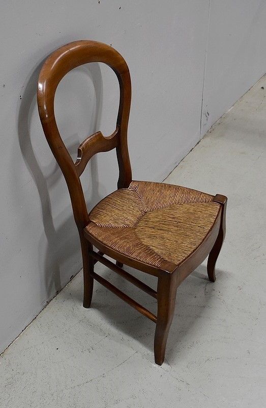 Chair Child Straw Cherry Louis Philippe   2nd Part Of The Nineteenth photo furniture