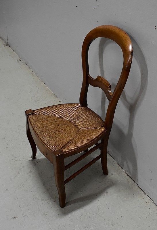 Chair Child Straw Cherry Louis Philippe   2nd Part Of The Nineteenth photo for sale