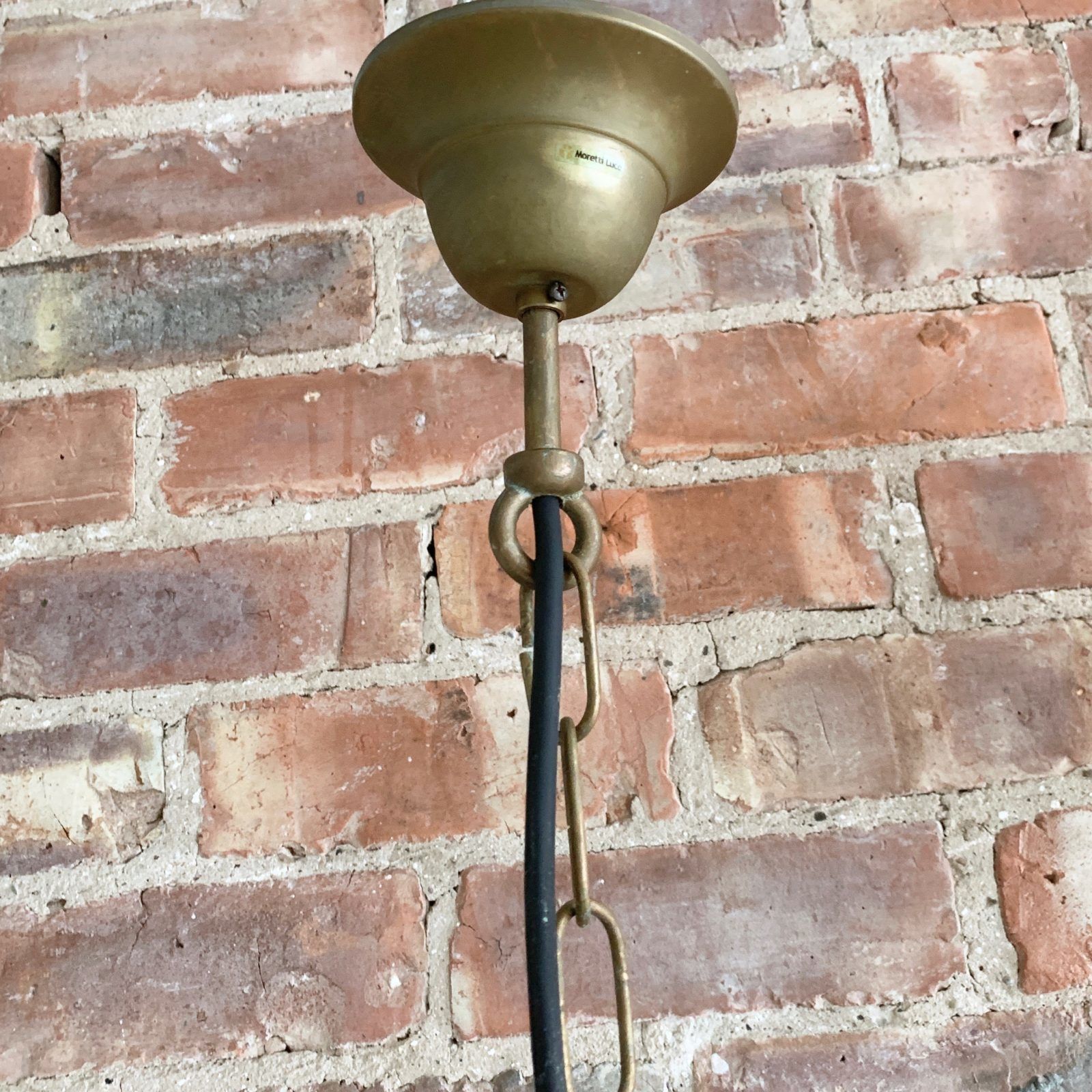 Contemporary Aged Brass Bulk Head Pendant photo vinterior