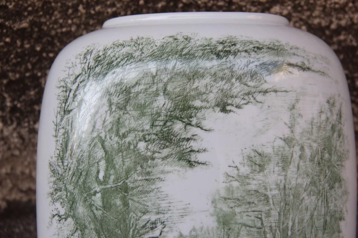 Porcelain Midcentury Italian Vase Guido Andloviz For Verbano Lavenia, 1950 photo buy