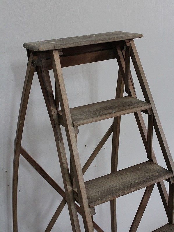 Foldable Beech Work Stool   1940s photo Garden Furniture