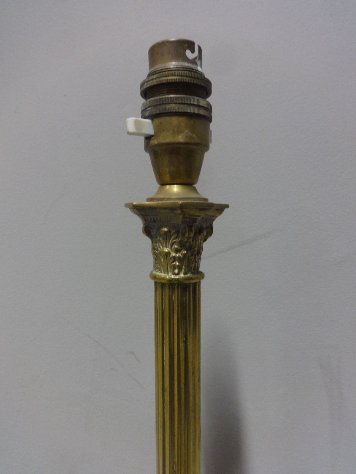 Victorian Brass Table Lamp photo for sale