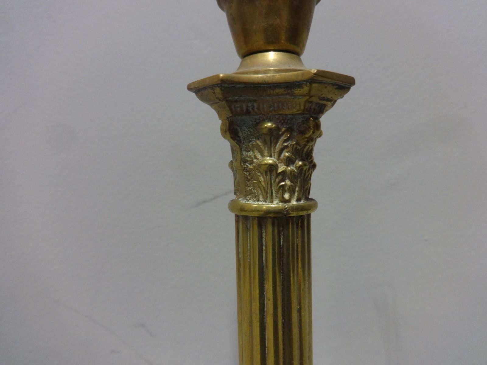 Victorian Brass Table Lamp photo Lighting