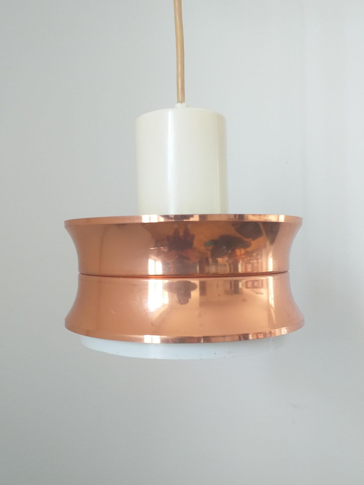 Midcentury Pendant In Style Of Jo Hammerborg, Denmark, 1970s photo vintage
