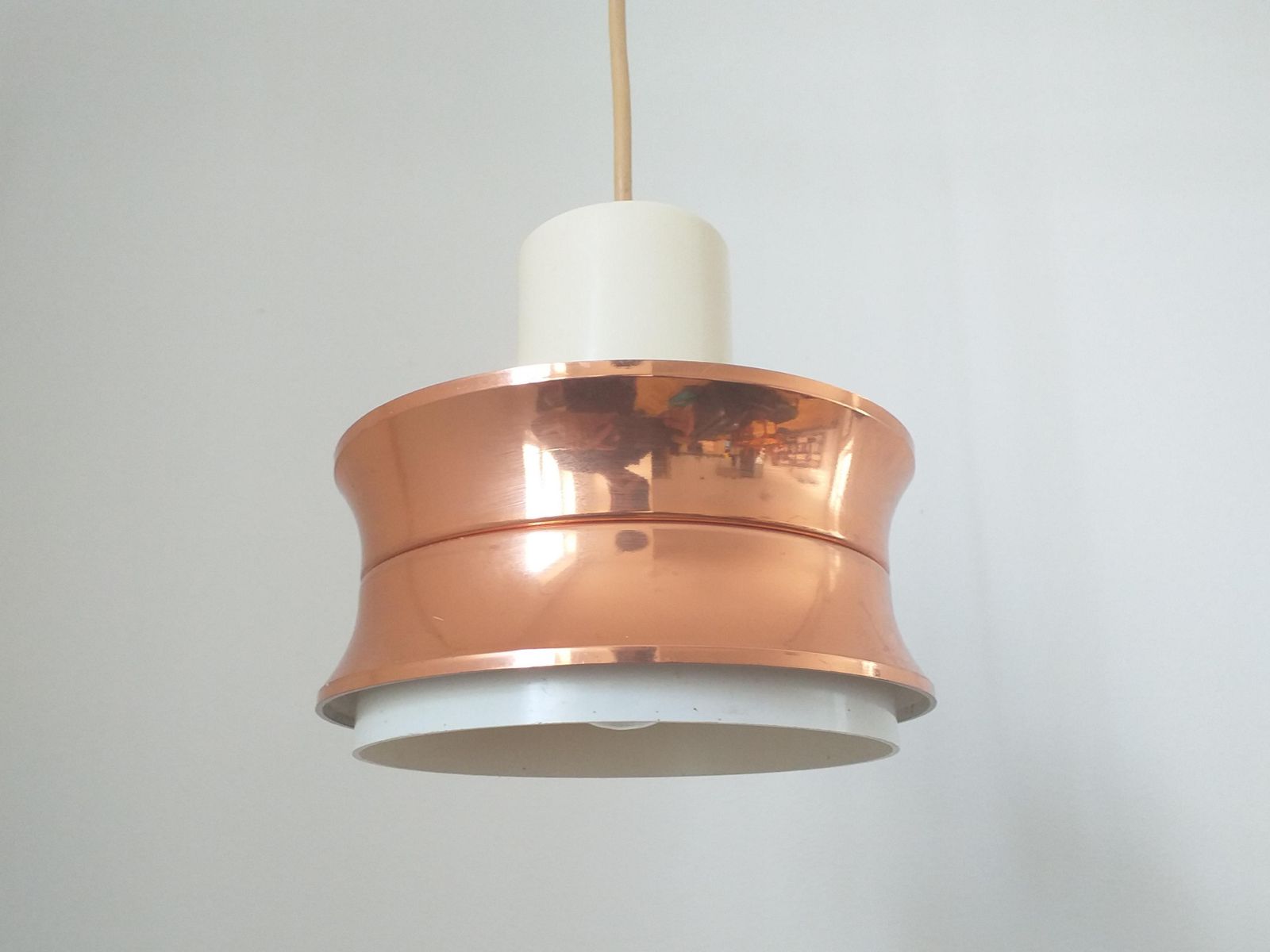 Lighting Midcentury Pendant In Style Of Jo Hammerborg, Denmark, 1970s photo