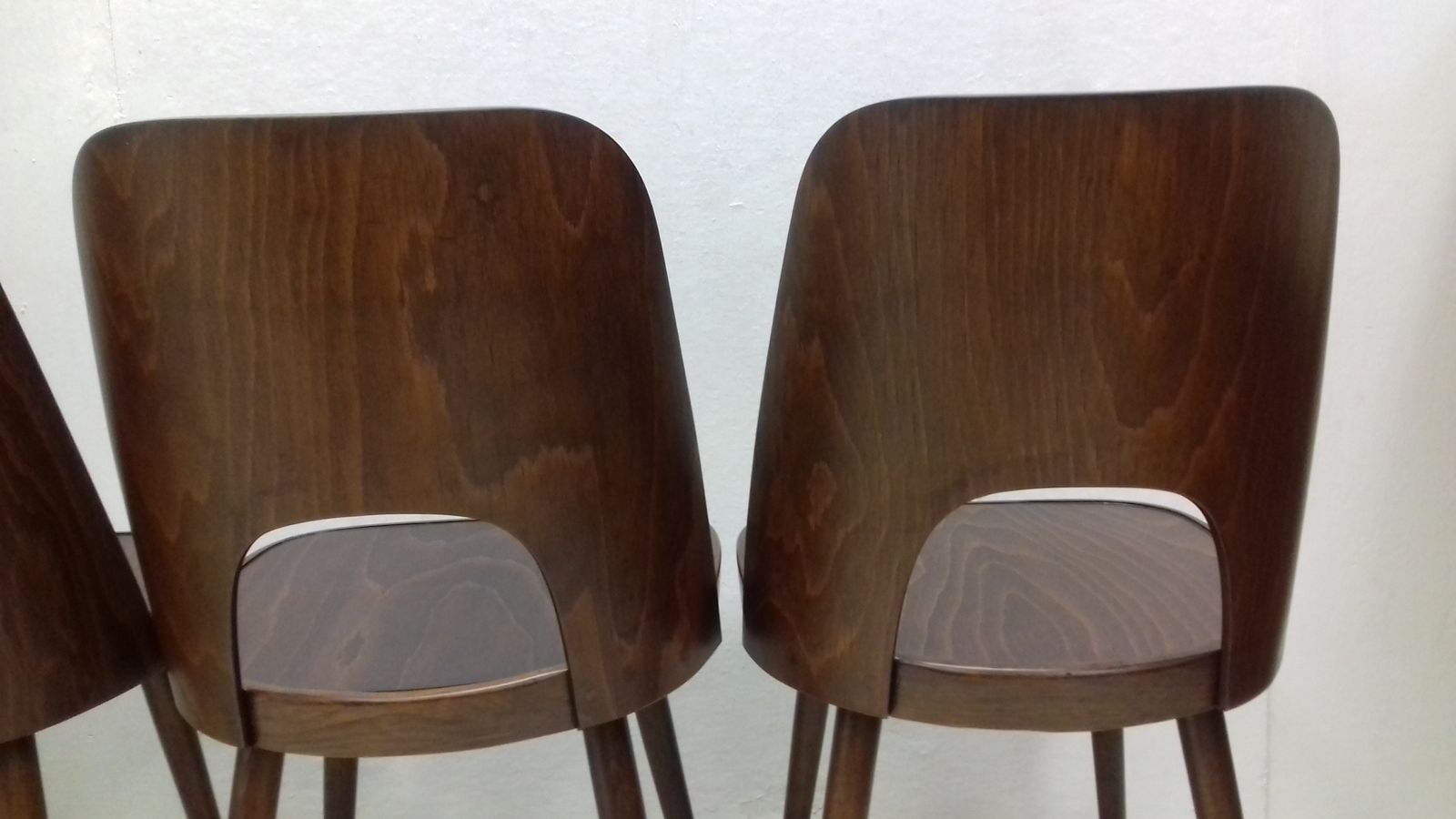 Set Of Four Wooden Chairs Designed By Oswald Haerdtl, 1950´S photo Furniture