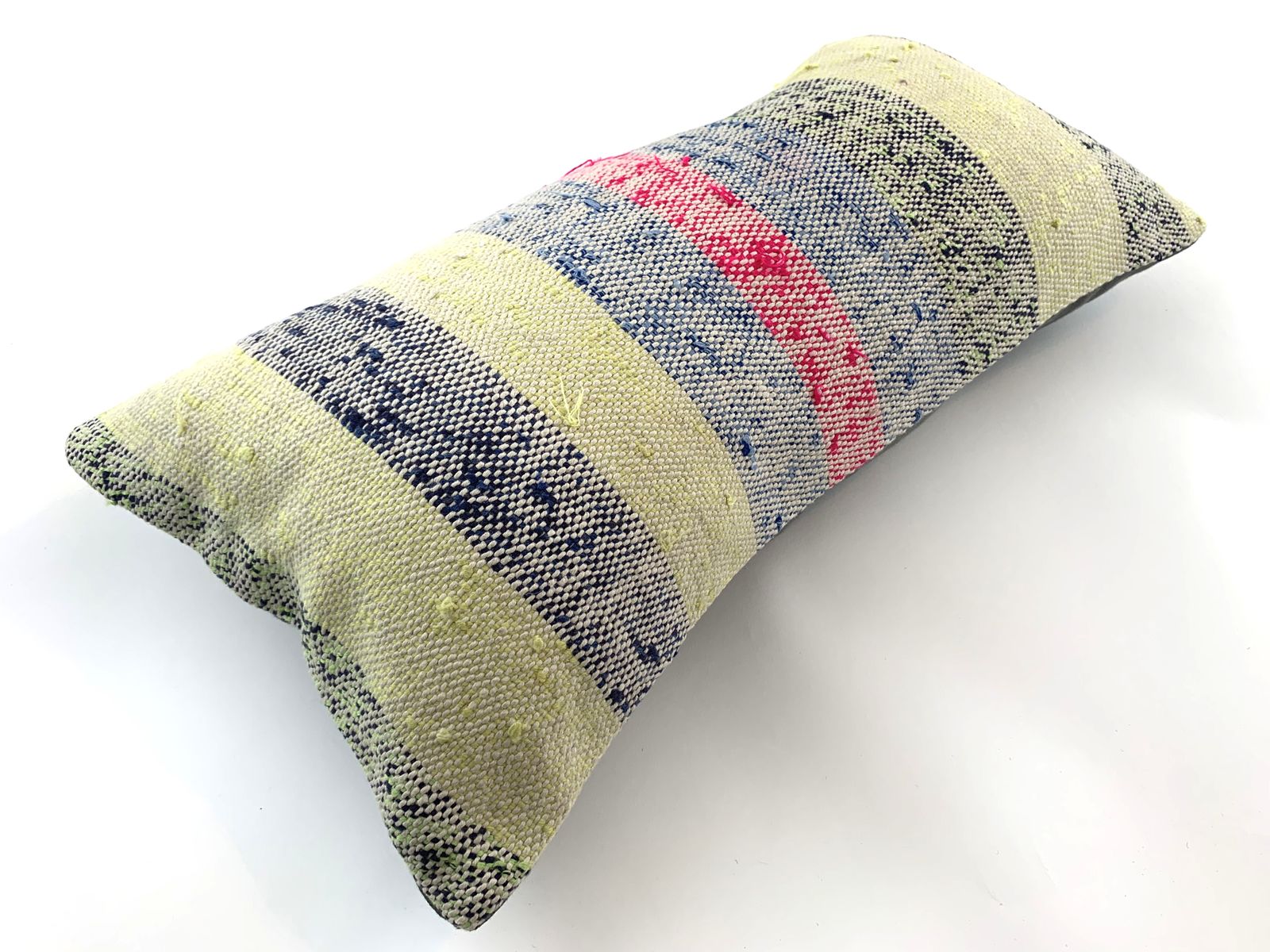 Handgemaakte Kilim Kussenhoes, 60x30 Cm, 24x12 Inch – Antiek Vintage Boho, Decoratief, Turks Kilim photo Textiel