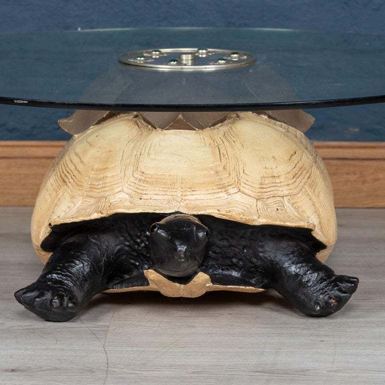 Unusual Coffee Table In The Form Of A Turtle By Anthony Redmile, London photo vintage