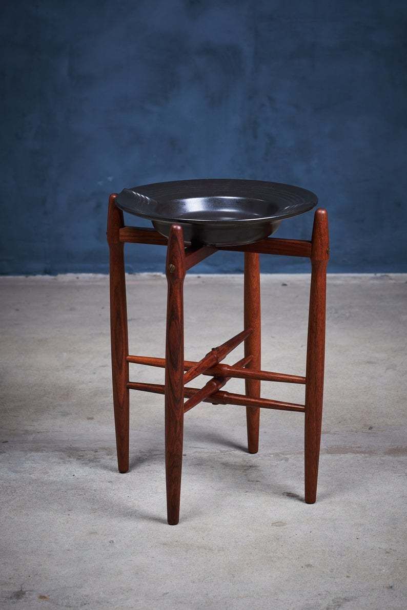 Rosewood Ashtray/Flower Table By Poul Hundevad For Vamdrup photo Furniture