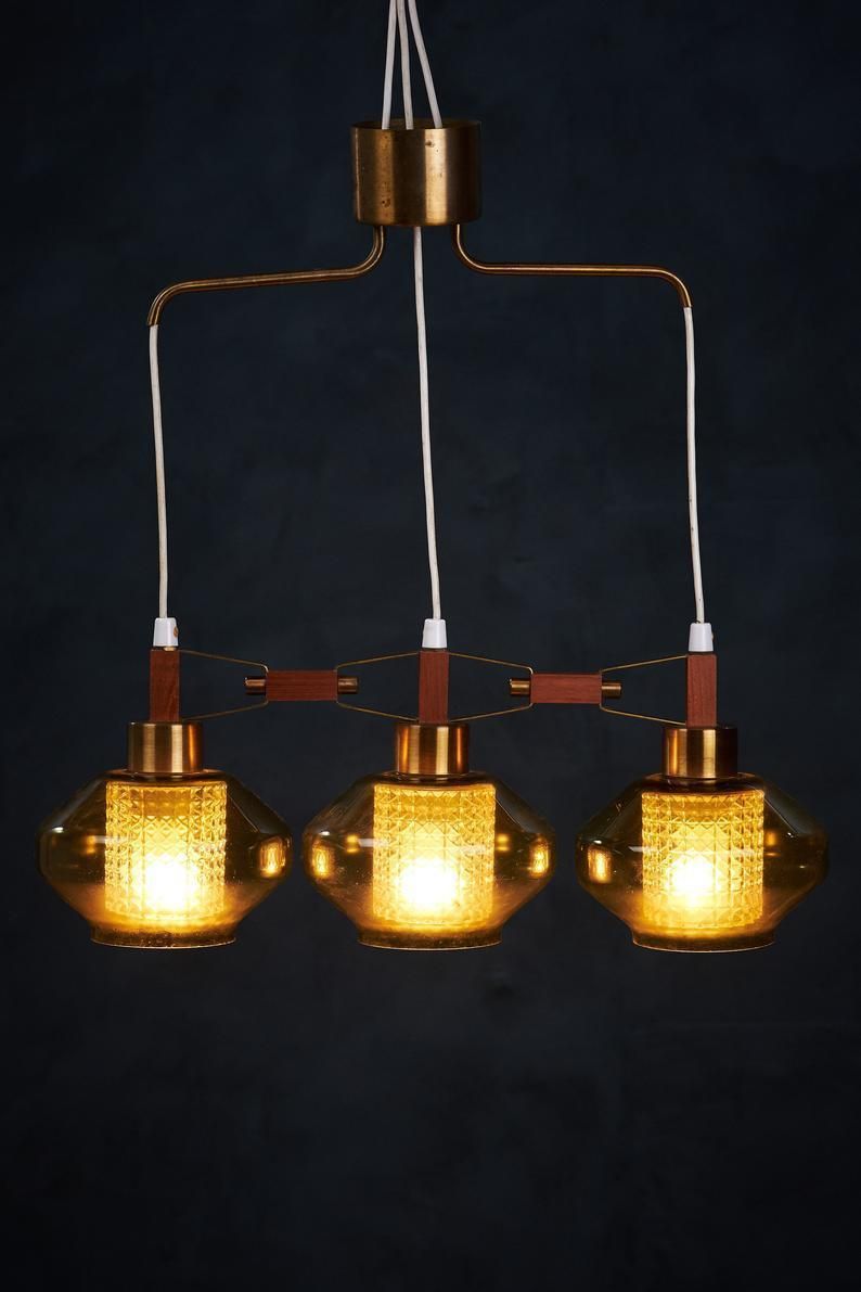 Vintage Glass Pendant By Carl Fagerlund, 1960s photo Lighting