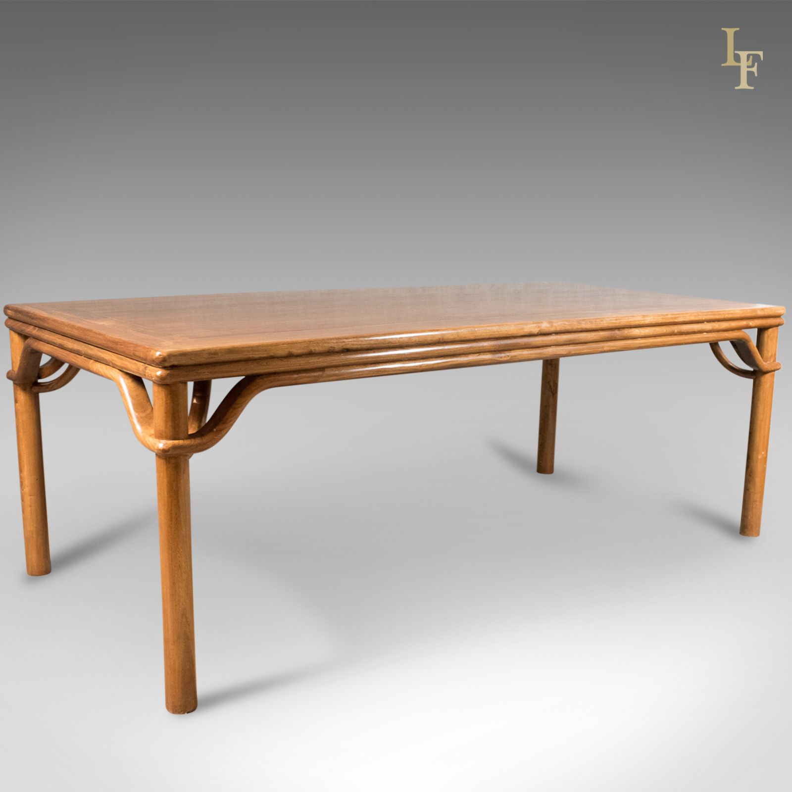 Mid Century Chinese Table & 8 Chairs In Traditional Taste photo furniture