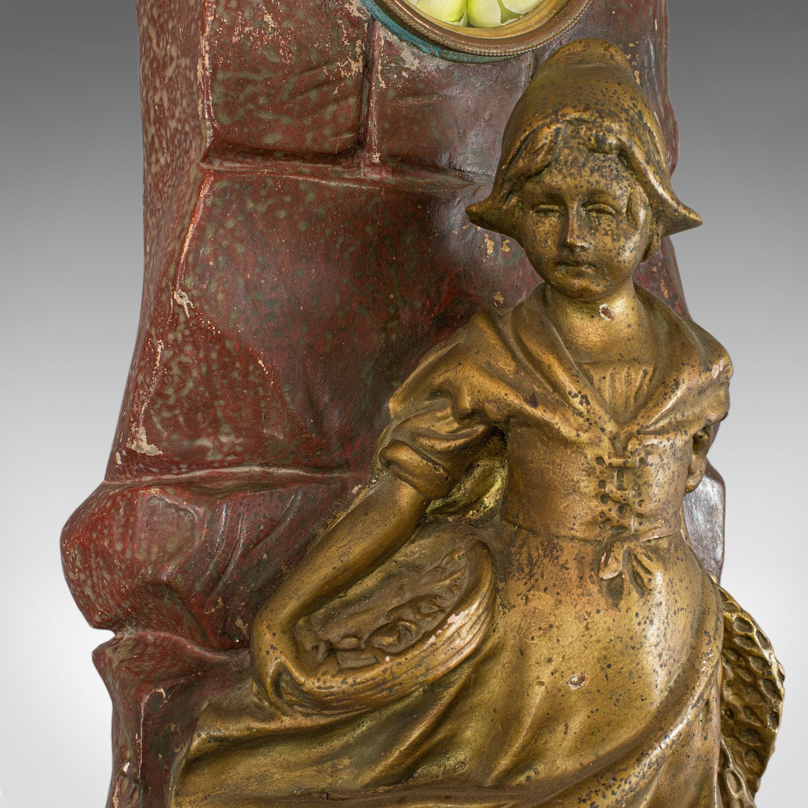 Antique Statue, French, Plaster, Art Nouveau, Late 19th Century, Circa 1900 photo vintage