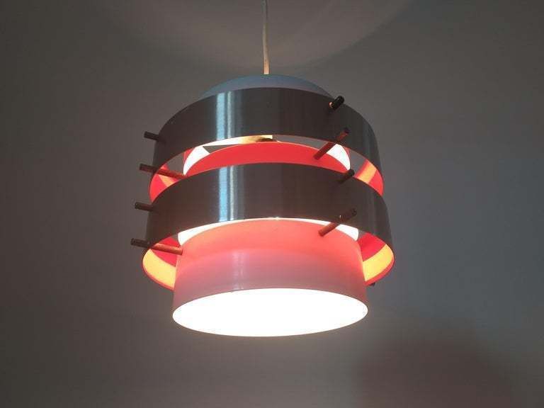 Mid Century Pendant In Style Of Jo Hammerborg, Denmark, 1970s. photo 337.0