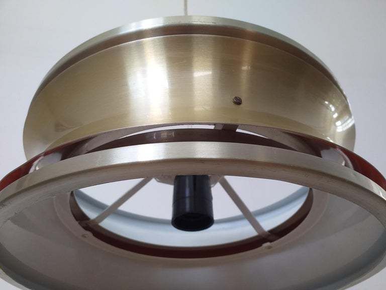 Mid Century Pendant In Style Of Jo Hammerborg, Denmark, 1970s photo vinterior