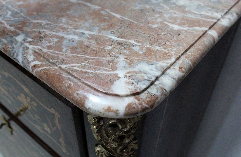 Inlaid Small Secretary, Rosewood, Louis XIV Style, Napoleon III Nineteenth photo buy