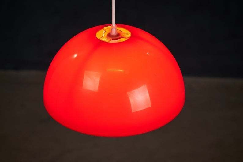 Pendant Lamp Reminiscent Verner Panton, Danish Design, 1960s photo buy