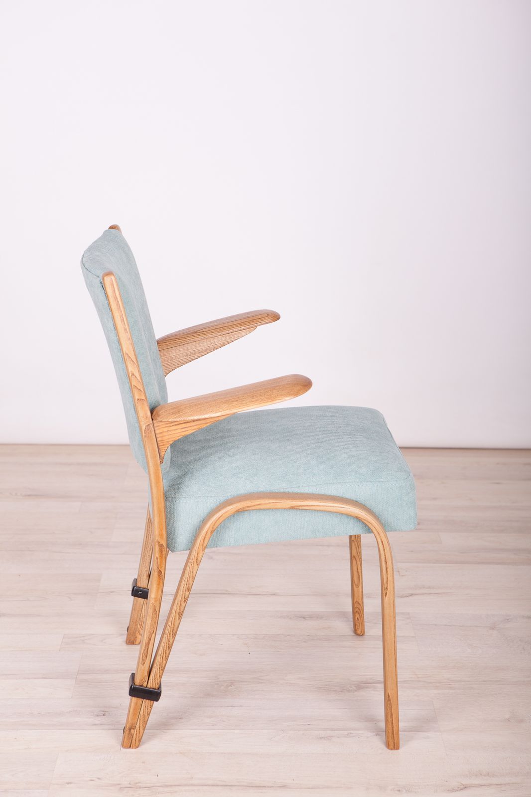 French Oak Dining Chairs By Hugues Steiner For Steiner, 1960s, Set Of 6 photo Furniture