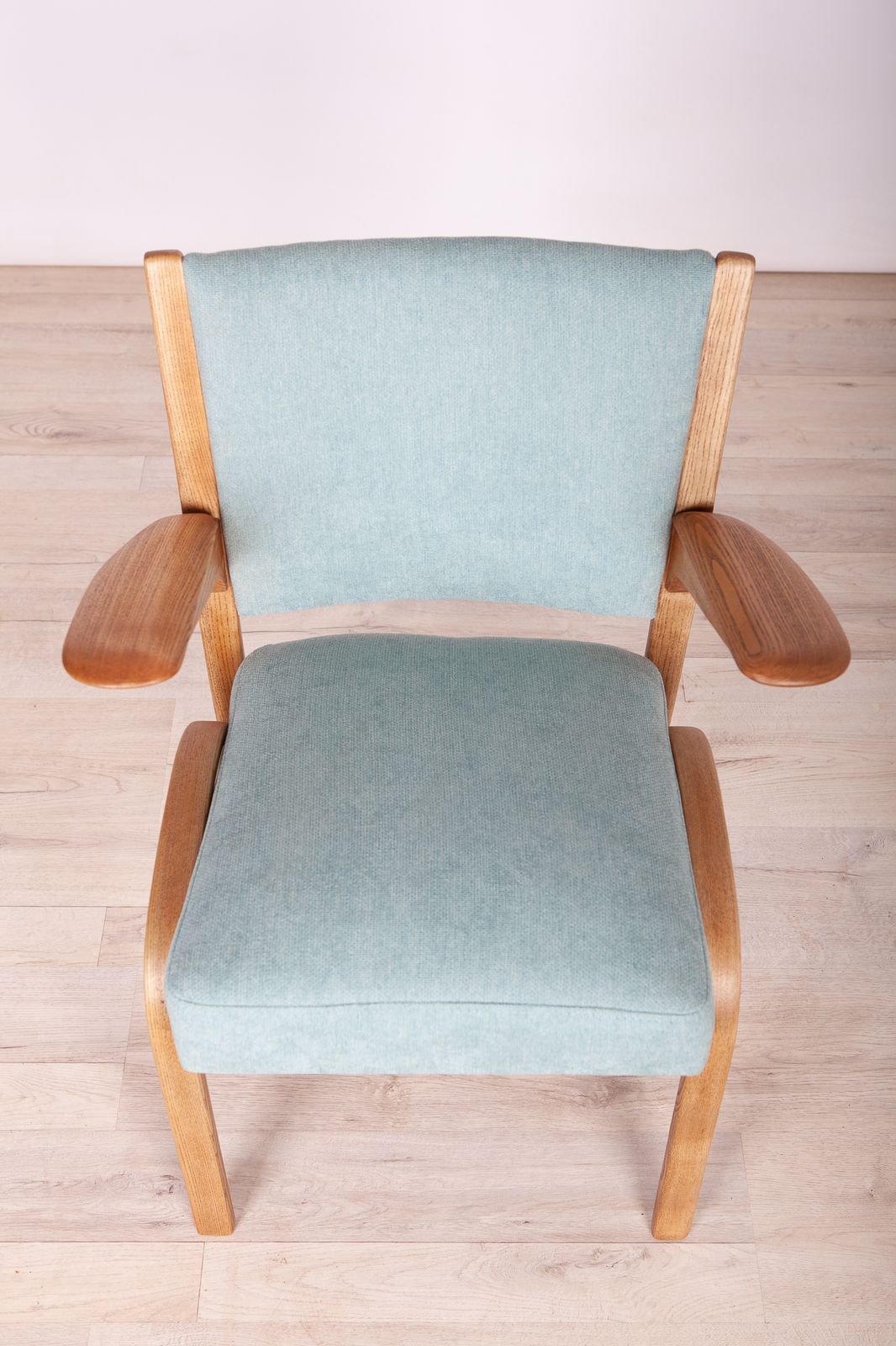 Furniture French Oak Dining Chairs By Hugues Steiner For Steiner, 1960s, Set Of 6 photo
