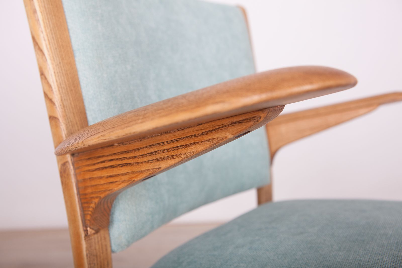 photo vintage French Oak Dining Chairs By Hugues Steiner For Steiner, 1960s, Set Of 6