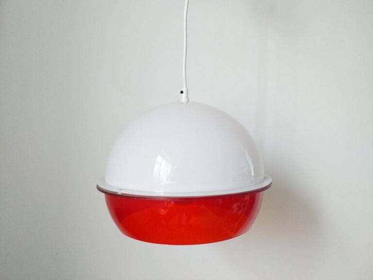 Mid Century Pendant In Style Harvey Guzzini, Space Age, Italy, 1970s. photo for sale