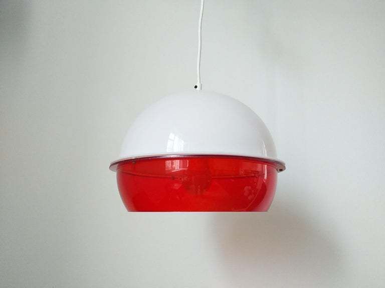Mid Century Pendant In Style Harvey Guzzini, Space Age, Italy, 1970s. photo vintage