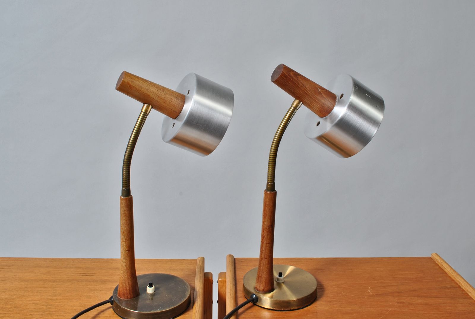 Pair Of Midcentury Danish Desk Lamps In The Style Of Jo Hammerborg For Fog&Morup