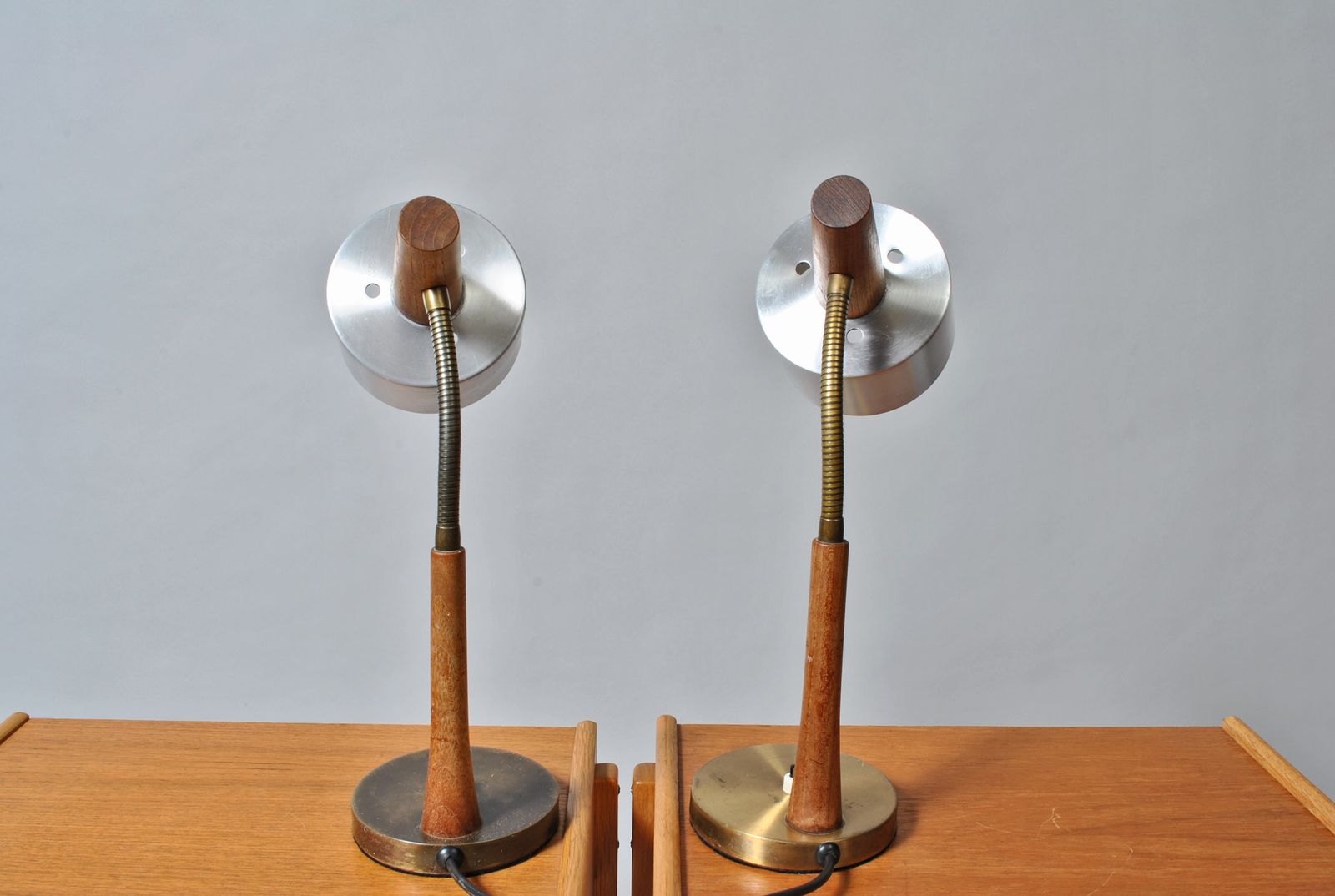 Pair Of Midcentury Danish Desk Lamps In The Style Of Jo Hammerborg For Fog&Morup photo furniture