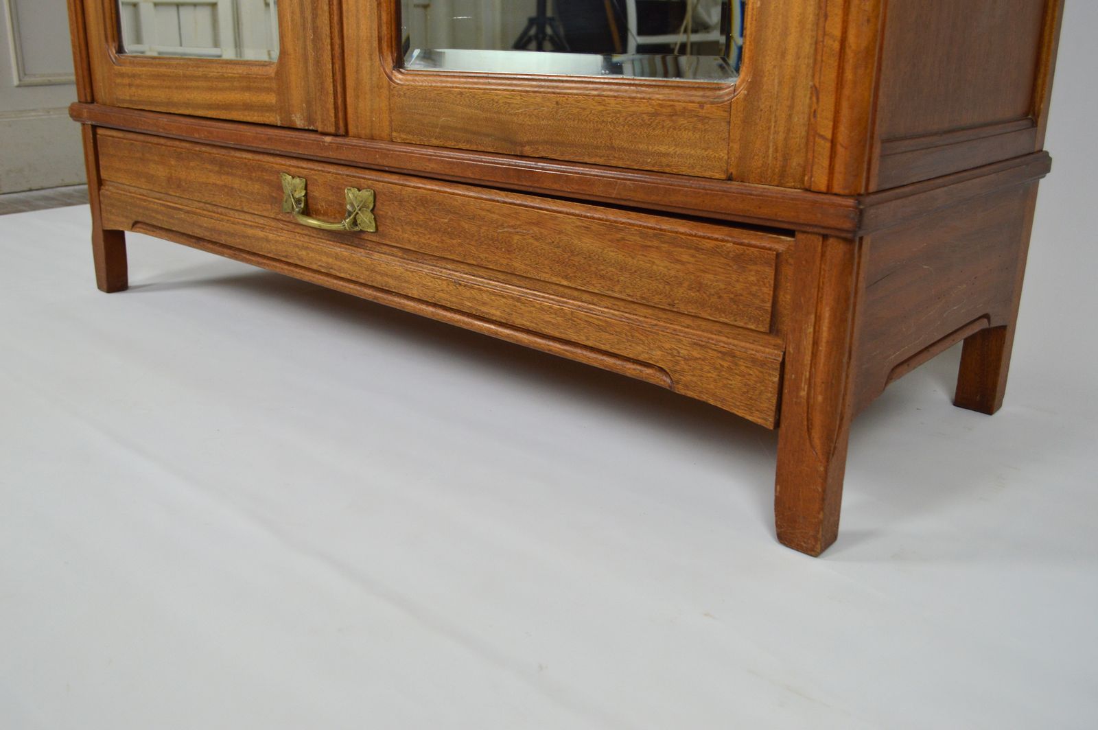photo buy French Art Nouveau Mahogany Clematis Bedroom Set By Mathieu Gallerey, Circa 1920