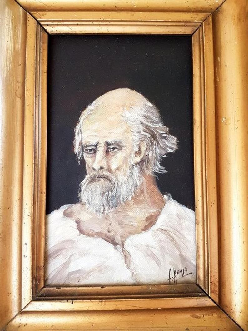 A Portrait Of An Old Man Piece Of Art photo vinterior