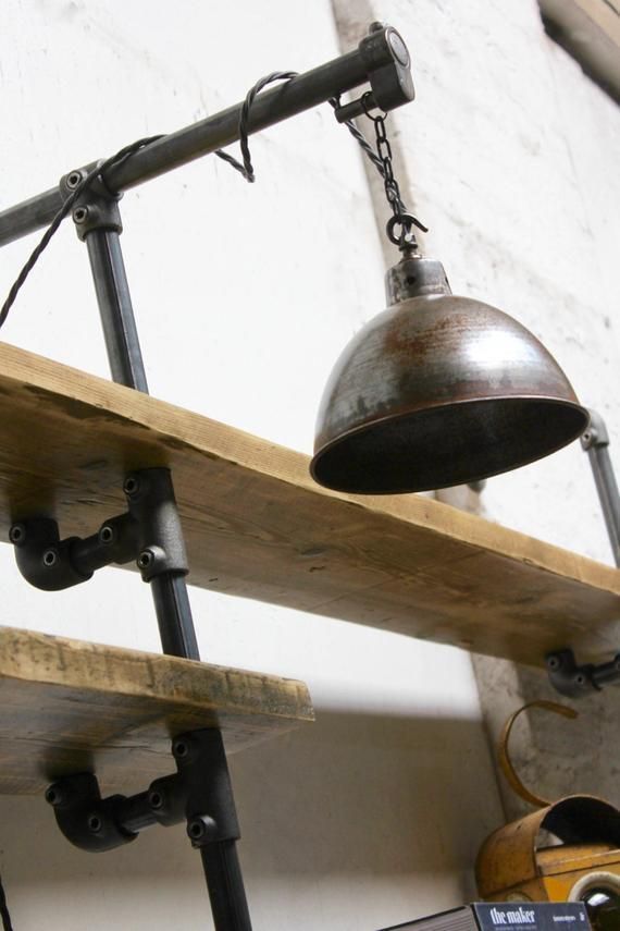 Imogen Reclaimed Scaffolding And Osb Board Media Unit With Vintage Filing Cabinet And Ladder Rung Components   Bespoke Industrial Furniture photo buy