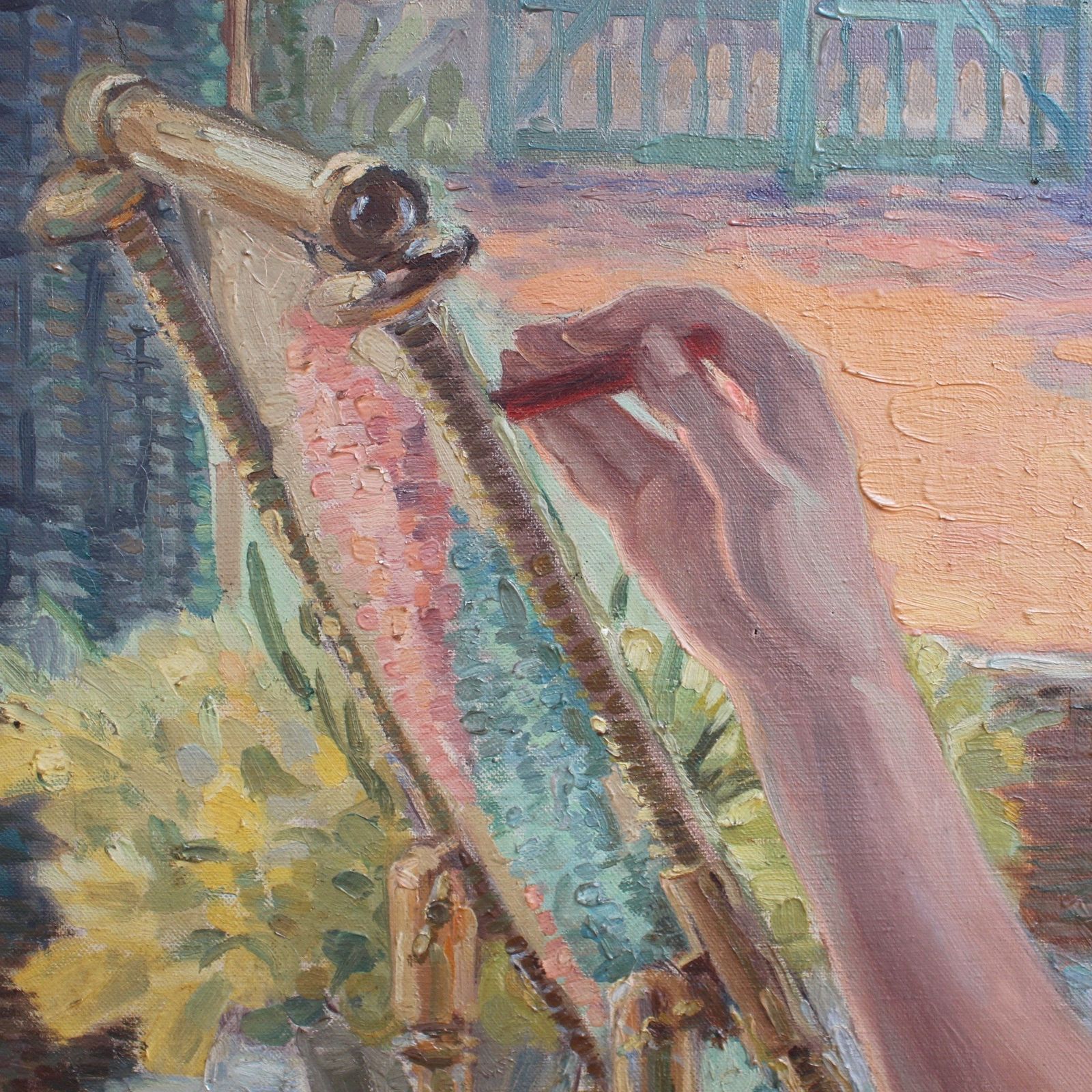 'Woman By The Window With Embroidery Frame' By Franz Ludwig Kiederich (Circa 1930s) photo buy