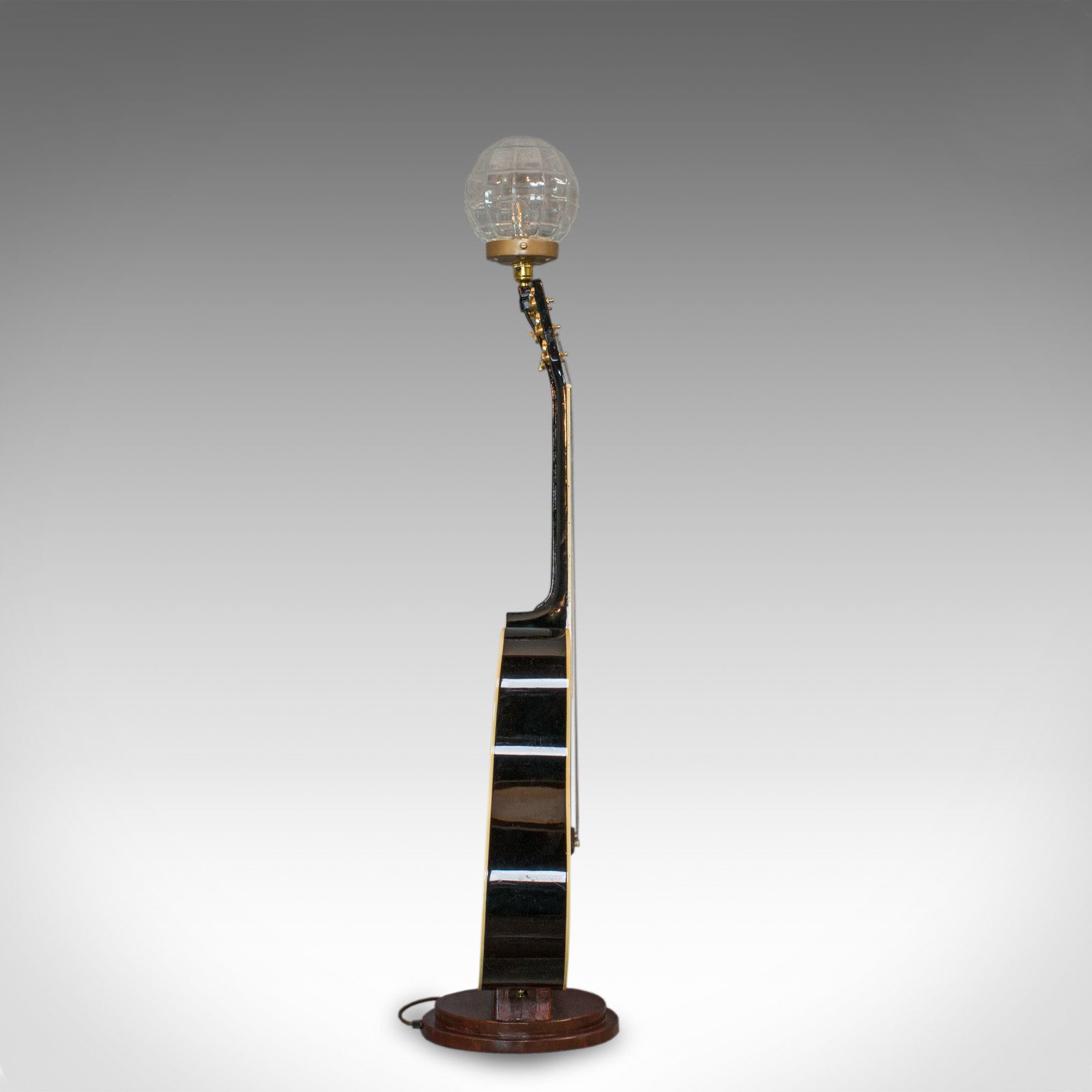 Vintage, Acoustic Guitar Lamp, English, Bespoke, Handcrafted, Jim Deacon, Glass photo Lighting