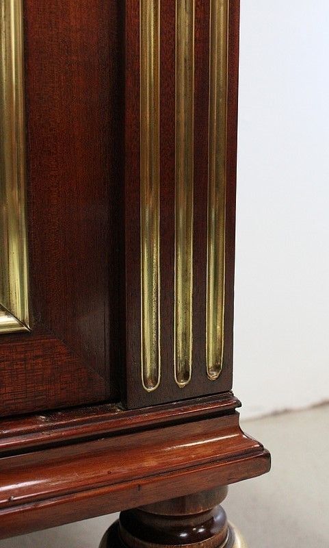 photo for sale Small Showcase Mahogany Solid And Plated, Louis XVI Style   Late Nineteenth