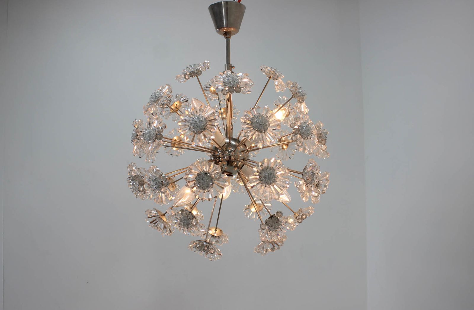 Dandelion Chandelier By Preciosa, 1970s photo furniture