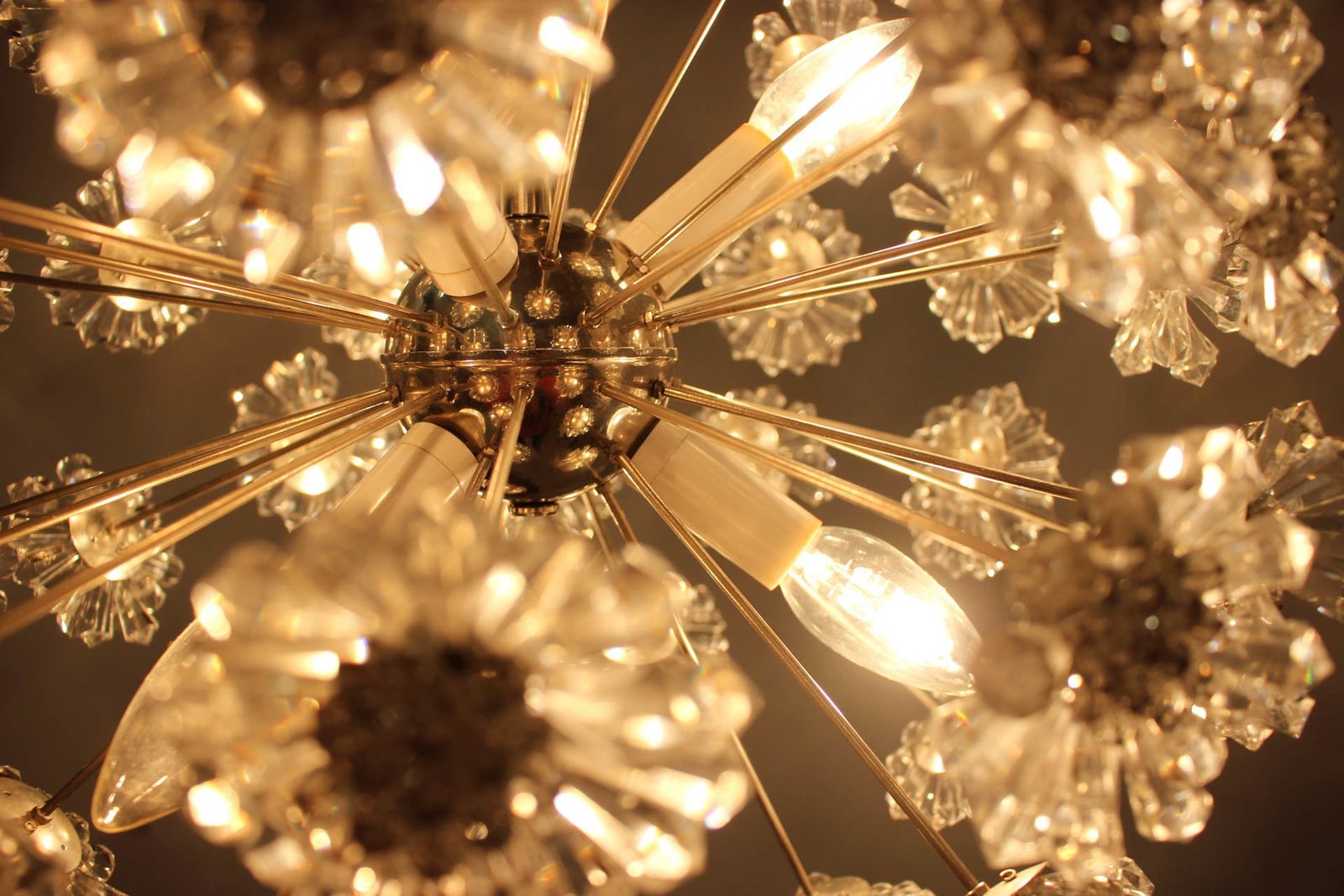 photo furniture Dandelion Chandelier By Preciosa, 1970s