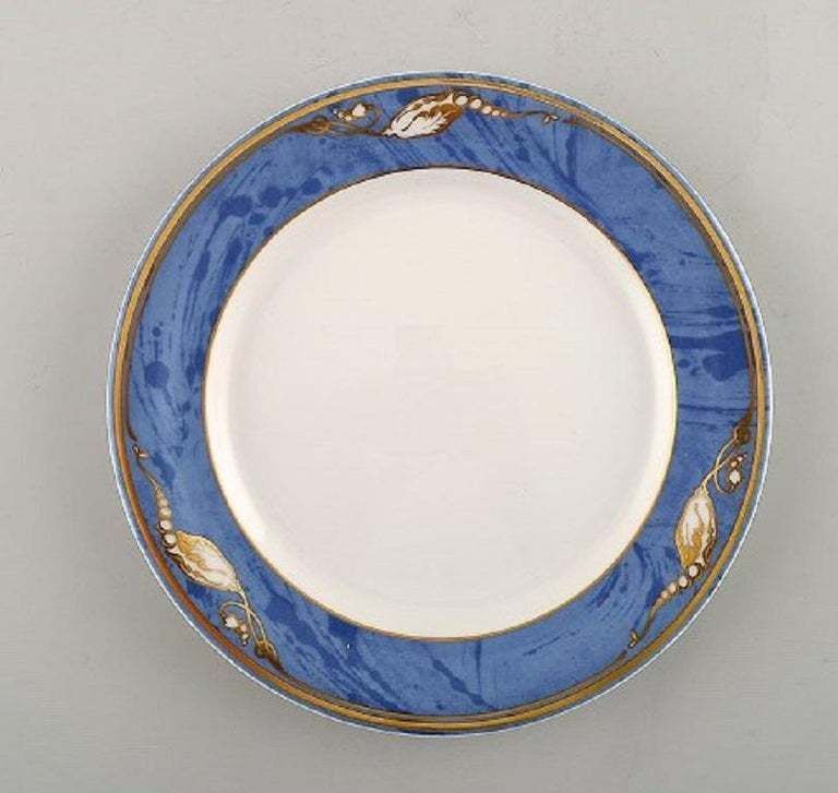 Royal Copenhagen, Set Of Six "Magnolia" Tea Cups With Saucers And Six Plates photo 467.0