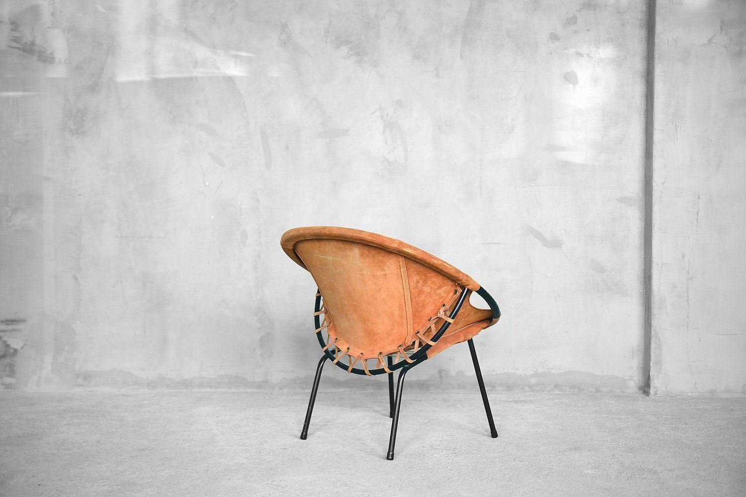 Mid Century Circle Balloon Chair By Lusch Erzeugnis For Lusch & Co, 1960s photo 772.0