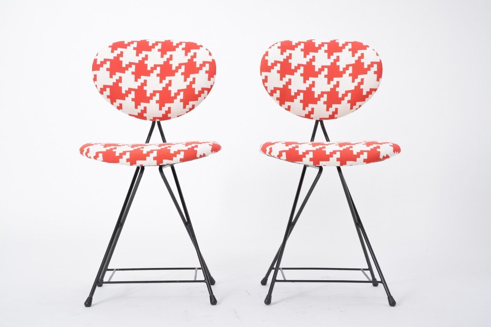 Pair Of Mid Century Modern Dutch Model F & T Dining Chair By Rob Parry, 1950s photo vinterior