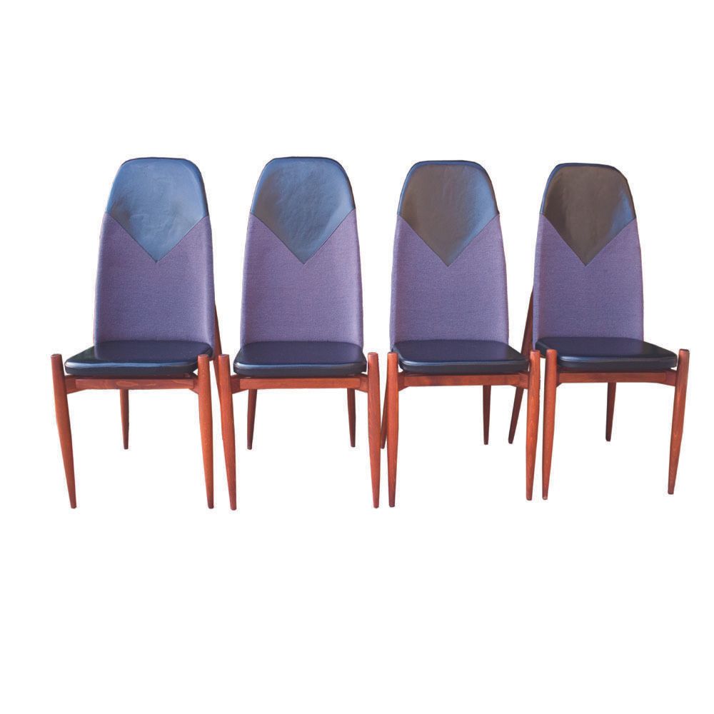 Rare Dining Chairs By Miroslav Navratil, Made In Former Czechoslovakia, 1960s, Set Of 4 photo furniture