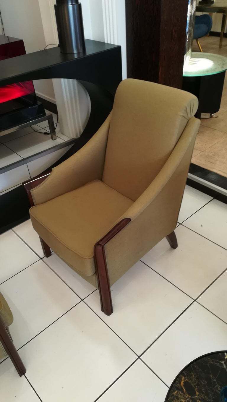 16668.0 Pair Of Art Deco Armchairs In The Style Of Pierre Chareau, Circa 1930 photo
