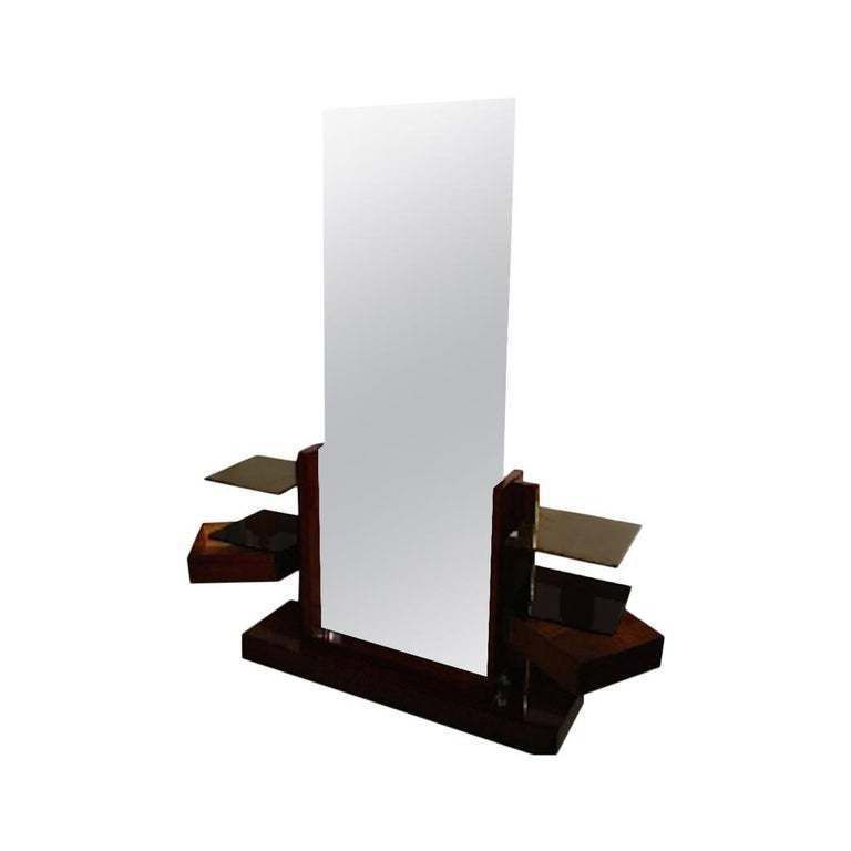 André Sornay Dressing Table With Large Mirror, Circa 1930