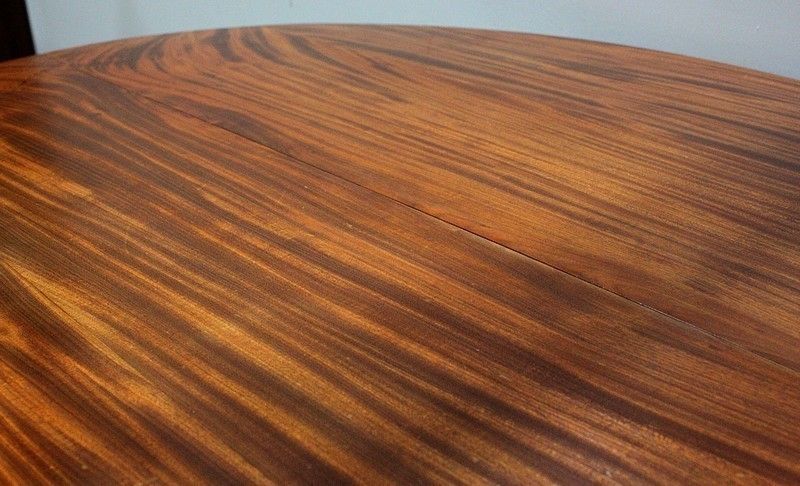 Solid Mahogany Oval Table, Louis Philippe Period   Middle Nineteenth photo 5396.48