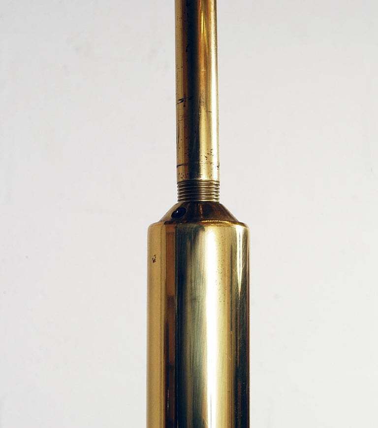 photo furniture 1960s Italian Modernist Brass And Chrome Ceiling Lamp By Profili Industria Lampadari Spa 'Modulo Collection'