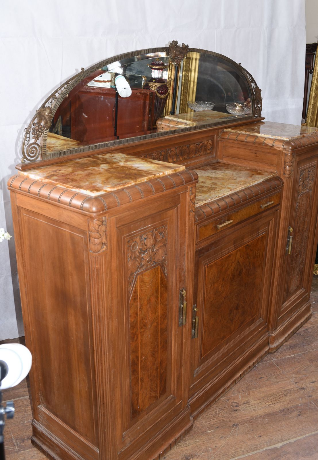photo for sale Arts And Craft Cabinet Dresser Server   Antique Walnut Circa 1885