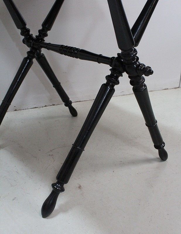 photo vinterior Small Inlaid Folding Table, Napoleon III Period  Xi Xth