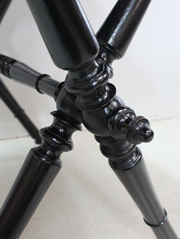 photo buy Small Inlaid Folding Table, Napoleon III Period  Xi Xth