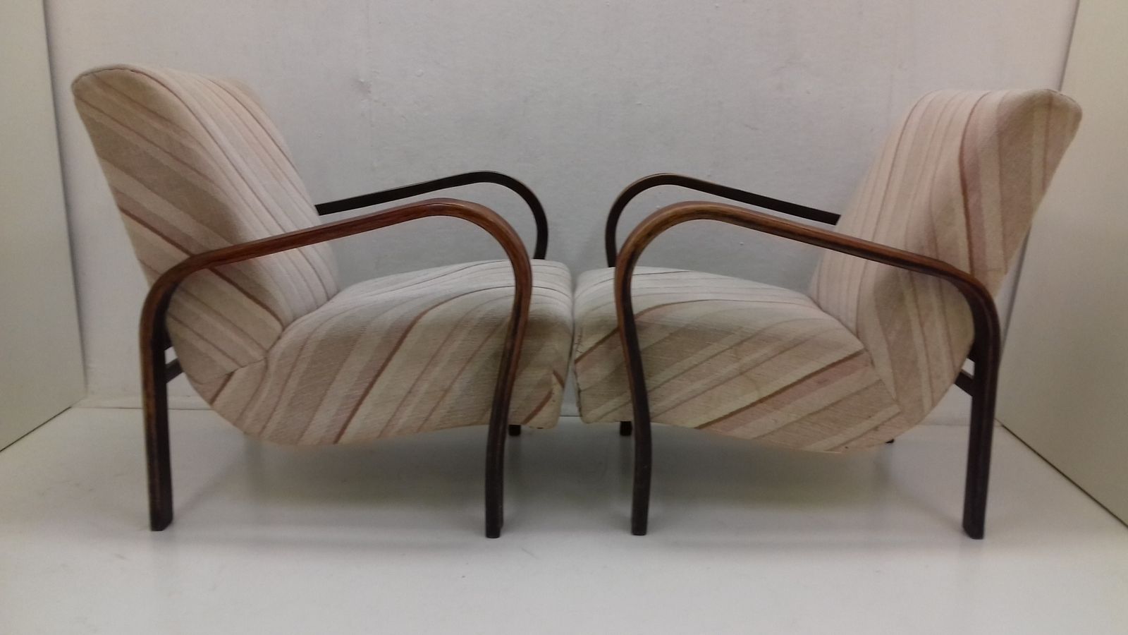 Set Of Two Armchairs With Coffee Table Designed By Karel Koželka & Antonín Kropáček, 1940´S. photo Furniture