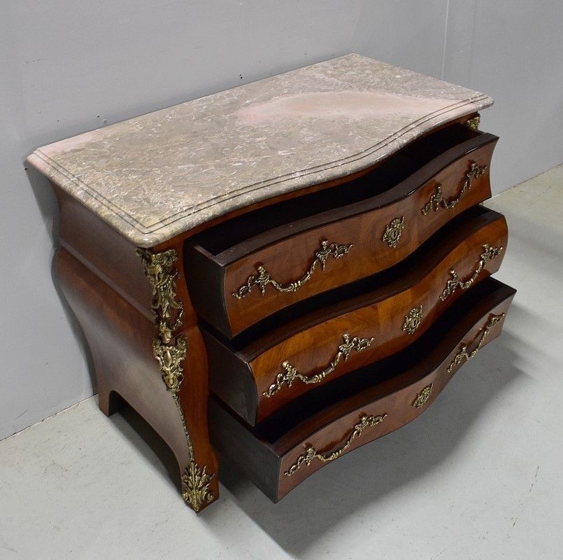Tombeau Cabinet In Blond Mahogany, Regency Style, Mid 20th Century photo Furniture